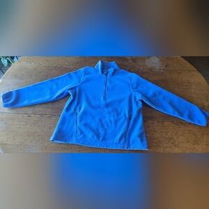 L.L. Bean Quarter-Zip Blue Polartec Fleece Pullover Womens Large